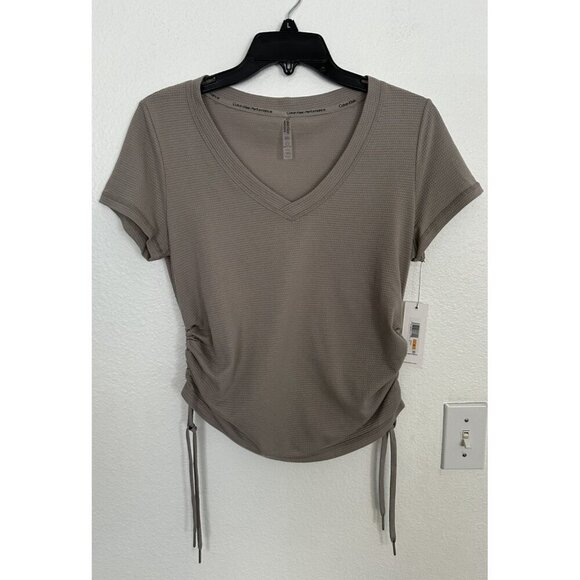 Calvin Klein Women Regular fit Short Sleeve T-Shirt Shirt S Solid - Picture 2 of 13